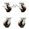 Service Caster 5 Inch Kingpinless High Temp Phenolic Wheel Caster Swivel Locks 2 Brakes, 4PK SCC-KP30S520-PHRHT-SLB-BSL-2-BSL-2 - alternate 1